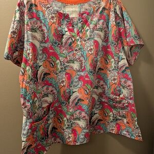 Vera Bradley 3X Scrub Top